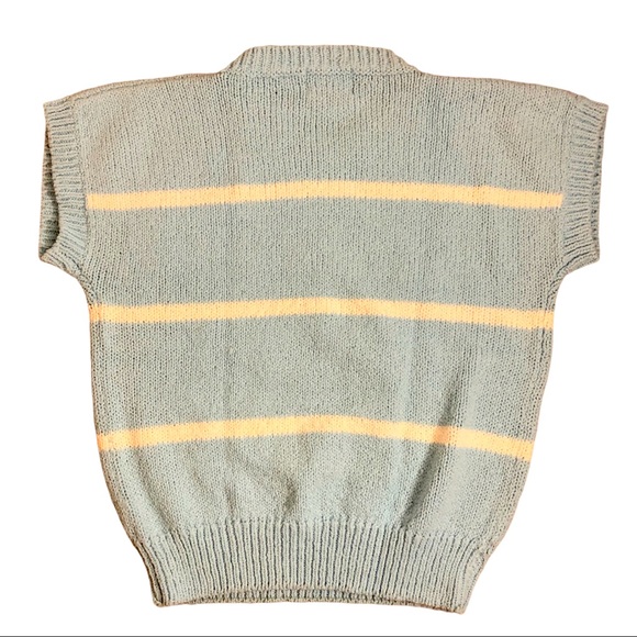 Vintage Coral Bay Sweater 90s Blue Shells - Picture 2 of 5